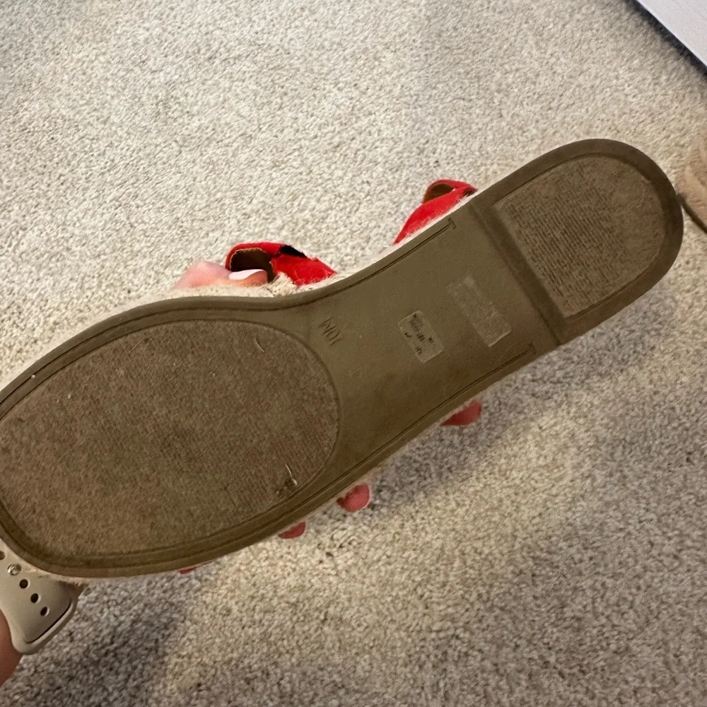 American Eagle Red Espadrille Sandals